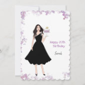 Cartes Pour Fêtes Annuelles Joyeux 20e anniversaire, mode, (Devant)