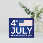 Cartes Pour Fêtes Annuelles Joyeux 4 juillet (Debout devant)