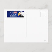 Cartes Pour Fêtes Annuelles Joyeux 4 juillet (Dos)