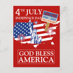Cartes Pour Fêtes Annuelles Joyeux 4 juillet fête de l'indépendance Parti de l