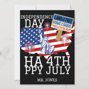 Cartes Pour Fêtes Annuelles Joyeux 4 juillet fête de l'indépendance Parti de l