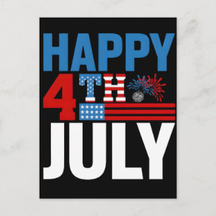 Cartes Pour Fêtes Annuelles Joyeux 4 juillet jour de l'indépendance des États-