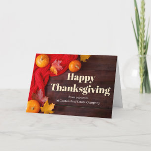 Cartes Pour Fêtes Annuelles Joyeux Action de grâce Citrouilles Entreprise Pers