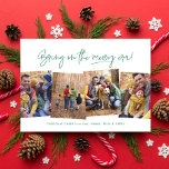 Cartes Pour Fêtes Annuelles Joyeux âge drôle quatre photo vert Noël<br><div class="desc">Venez à l'ère joyeuse ! Célébrez la saison de Noël avec cette carte de vacances amusante et intelligente quatre photos tendance. Parfait pour un collage de photos de vacances, ce design est de type moderne et un accueil personnalisable. La couleur verte festive et lumineuse est assortie à l'arrière avec un...</div>