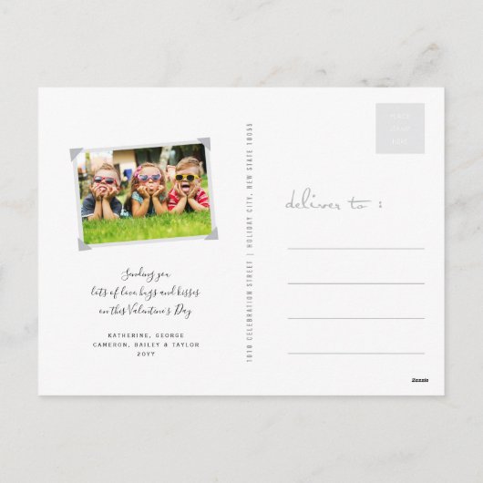 Cartes Pour Fêtes Annuelles Joyeux Amour Day Rainbow Loop Heart Valentine's Da (Dos)