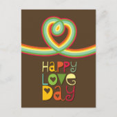 Cartes Pour Fêtes Annuelles Joyeux Amour Day Rainbow Loop Heart Valentine's Da (Devant)