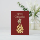 Cartes Pour Fêtes Annuelles Joyeux ananas de Noël (Debout devant)