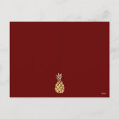 Cartes Pour Fêtes Annuelles Joyeux ananas de Noël (Dos)