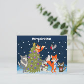 Cartes Pour Fêtes Annuelles Joyeux animaux de Noël (Debout devant)