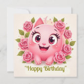 Cartes Pour Fêtes Annuelles Joyeux anniversaire (Devant)