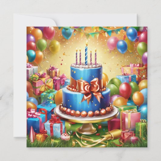 Cartes Pour Fêtes Annuelles Joyeux anniversaire (Devant)