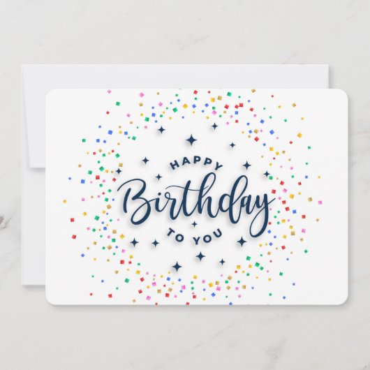 Cartes Pour Fêtes Annuelles Joyeux anniversaire (Devant)