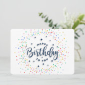 Cartes Pour Fêtes Annuelles Joyeux anniversaire (Debout devant)