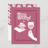 Cartes Pour Fêtes Annuelles Joyeux anniversaire (Devant / Derrière)