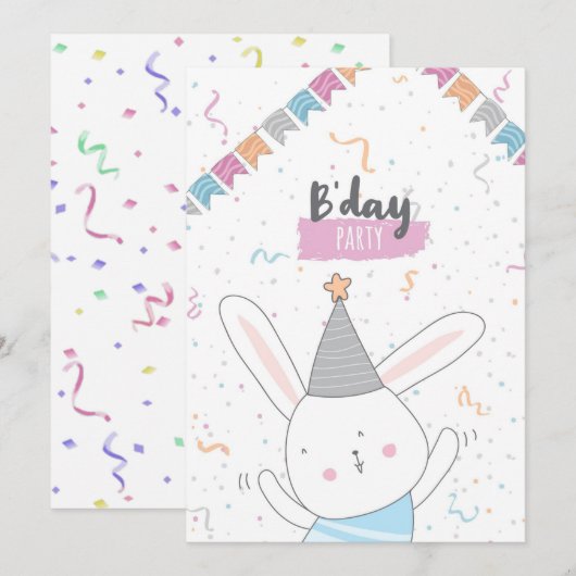 Cartes Pour Fêtes Annuelles Joyeux anniversaire (Devant / Derrière)