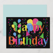 Cartes Pour Fêtes Annuelles Joyeux anniversaire (Devant / Derrière)