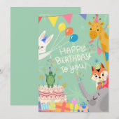 Cartes Pour Fêtes Annuelles Joyeux anniversaire (Devant / Derrière)