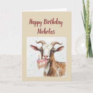 Cartes Pour Fêtes Annuelles Joyeux Anniversaire à la vieille chèvre préférée,