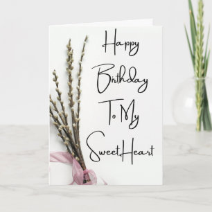 Cartes Pour Fêtes Annuelles Joyeux Anniversaire À Ma Petite Amie