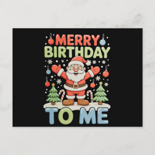 Cartes Pour Fêtes Annuelles Joyeux Anniversaire à Moi Noël Père Noël Xmas Vaca