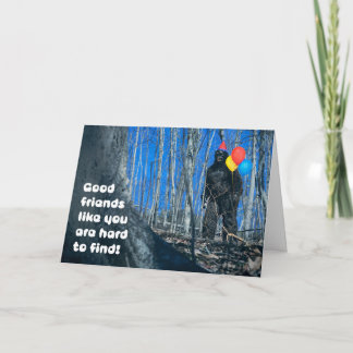 Cartes Pour Fêtes Annuelles Joyeux Anniversaire Ami Ballons Bigfoot dans les B
