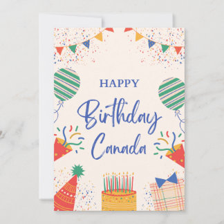 Cartes Pour Fêtes Annuelles Joyeux anniversaire Canada