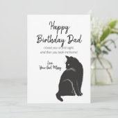 Cartes Pour Fêtes Annuelles Joyeux Anniversaire De La Salutation De Chat (Debout devant)