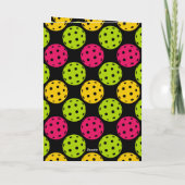 Cartes Pour Fêtes Annuelles Joyeux anniversaire de Pickleball (Dos)