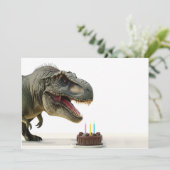 Cartes Pour Fêtes Annuelles Joyeux anniversaire de T-Rex (Debout devant)