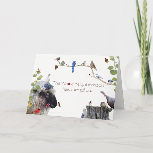 Cartes Pour Fêtes Annuelles Joyeux Anniversaire de tout le quartier (Devant)