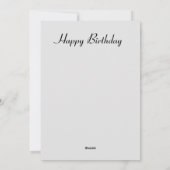 Cartes Pour Fêtes Annuelles Joyeux anniversaire des tulipes (Dos)