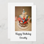 Cartes Pour Fêtes Annuelles Joyeux anniversaire Dorothy (Devant / Derrière)