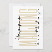 Cartes Pour Fêtes Annuelles Joyeux anniversaire du mahjong (Devant)