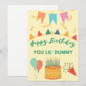 Cartes Pour Fêtes Annuelles Joyeux anniversaire Dummy (Devant / Derrière)