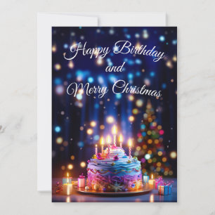Cartes Pour Fêtes Annuelles Joyeux anniversaire et joyeux Noël