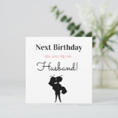 Cartes Pour Fêtes Annuelles Joyeux anniversaire futur mari (Debout devant)