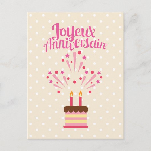 Cartes Pour Fêtes Annuelles Joyeux Anniversaire | Happy Birthday (Devant)