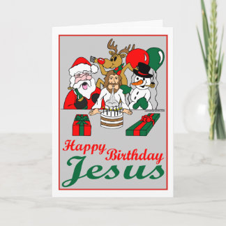 Cartes Pour Fêtes Annuelles Joyeux anniversaire Jésus