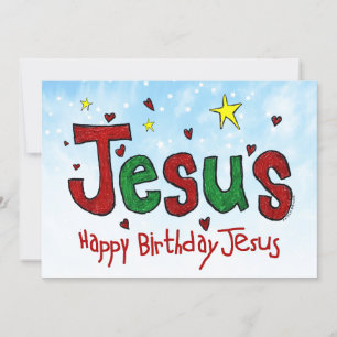 Cartes Pour Fêtes Annuelles Joyeux anniversaire Jésus