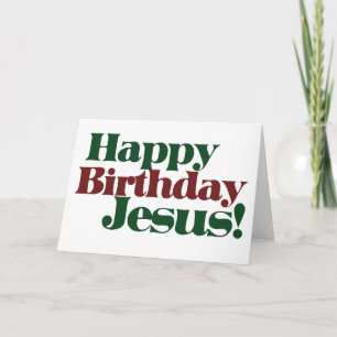 Cartes Pour Fêtes Annuelles Joyeux anniversaire Jésus c'est Noël