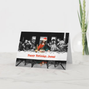 Cartes Pour Fêtes Annuelles Joyeux anniversaire, Jésus ! Noël drôle