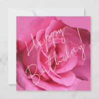 Joyeux anniversaire joli rose rose floral boho cla