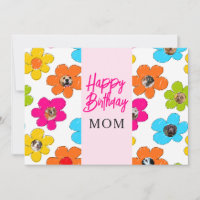 Joyeux anniversaire Maman mignonne Flower Chig Pho