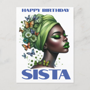 Cartes Pour Fêtes Annuelles Joyeux anniversaire melanin noire fille magique be