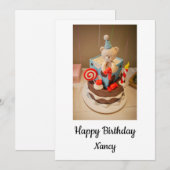Cartes Pour Fêtes Annuelles Joyeux anniversaire Nancy (Devant / Derrière)