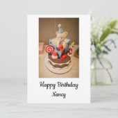 Cartes Pour Fêtes Annuelles Joyeux anniversaire Nancy (Debout devant)