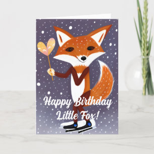 Cartes Pour Fêtes Annuelles Joyeux anniversaire Notre Petit Renard