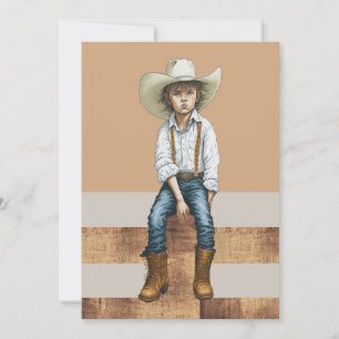 Cartes Pour Fêtes Annuelles Joyeux Anniversaire Pays Western Cowgirl sur le bi