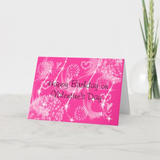 Cartes Pour Fêtes Annuelles Joyeux anniversaire pour la Saint-Valentin (Devant)