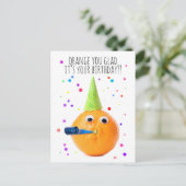 Cartes Pour Fêtes Annuelles Joyeux Anniversaire Pour N'Importe Qui Drôle Orang (Debout devant)